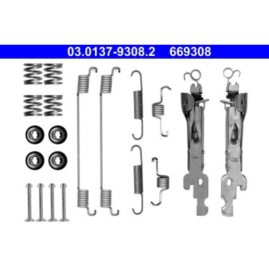 03.0137-9308.2 Zubehörsatz, Bremsbacken 03.0137-9308.2 Zubehörsatz, Bremsbacken