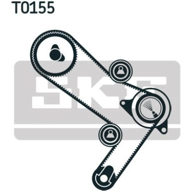 SKF Zahnriemensatz VKMA 02986