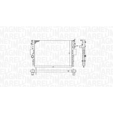 MAGNETI MARELLI Kühler, Motorkühlung 350213183800