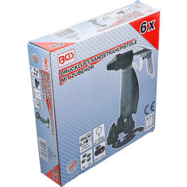 BGS Druckluft-Sandstrahlpistole inkl. Zubehör | 3243