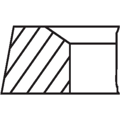 MAHLE Kolbenringsatz 504 01 N0