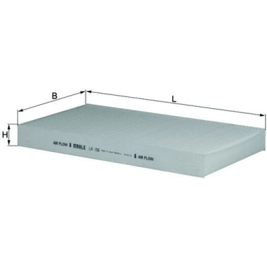 MAHLE Filter, Innenraumluft LA 152
