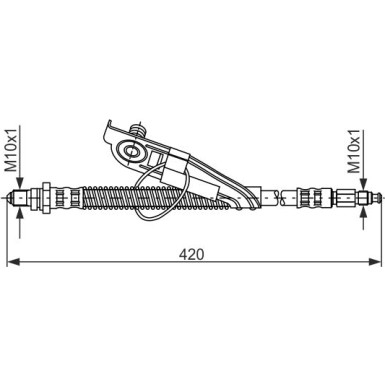 Bremsschlauch VA re | FORD Fiesta,Puma 95 | 1987476817