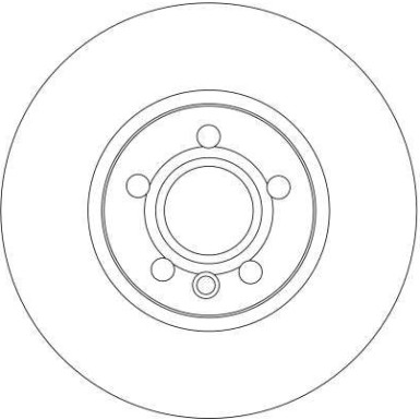 Bremsscheibe Vw P. T4 98 TRW SINGLE DF4310S