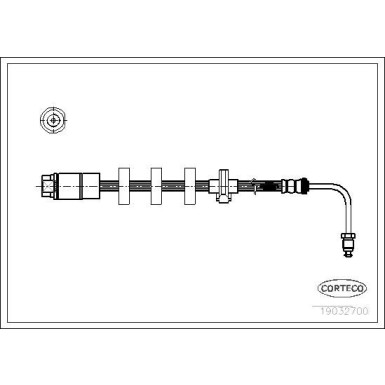 CORTECO Bremsschlauch CORTECO Bremsschlauch