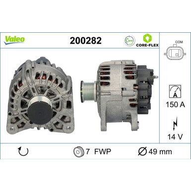 200282 Generator VALEO CORE-FLEX 200282 Generator VALEO CORE-FLEX