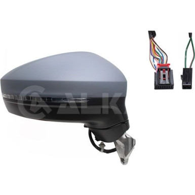 SPIEGEL R EL KLAPP HZB KONV grundiert +BLI+BDL | VW TIGUAN (+ALLSPACE) 1,16- 15-PIN | 9044147