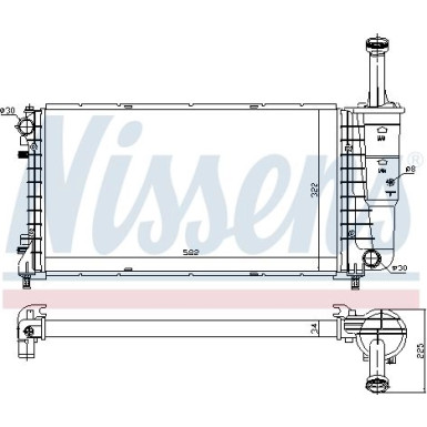 Wasserkühler PKW | FIAT IDEA 1,4 16 V 03 | 61898