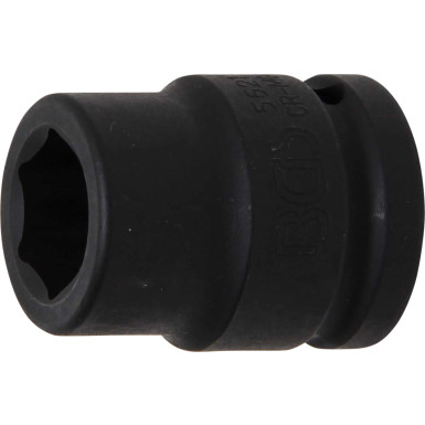 BGS Kraft-Steckschlüssel-Einsatz Sechskant | Antrieb Innenvierkant 20 mm (3/4"""") | SW 21 mm | 5621
