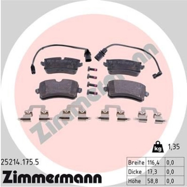 ZIMMERMANN Bremsbeläge