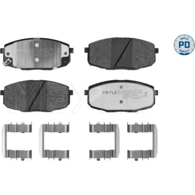 Bremsbelagsatz Kia P.Ceed/I30/Clarus Ii/Shuma | 025 239 6617/PD