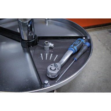 BGS Werkstatt-Arbeitssitz mit 5 Rollen | Ø 360 mm | 8388