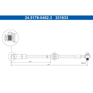 Bremsschlauch | 24.5176-0402.3