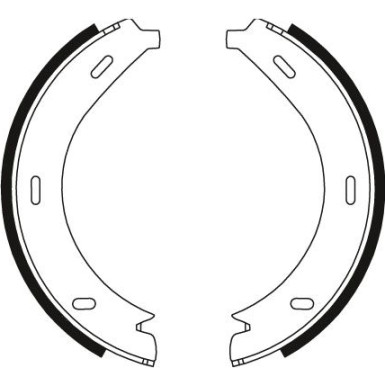 GS8688 Bremsbackensatz, Feststellbremse