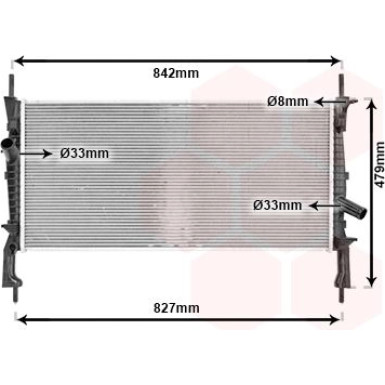 VAN WEZEL Kühler, Motorkühlung 18002405