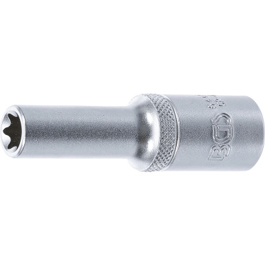BGS Steckschlüssel-Einsatz E-Profil, tief | Antrieb Innenvierkant 12,5 mm (1/2"""") | SW E12 | 6442