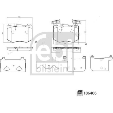 FEBI BILSTEIN Bremsbelagsatz, Scheibenbremse
