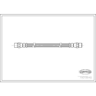 CORTECO Bremsschlauch | 19018648