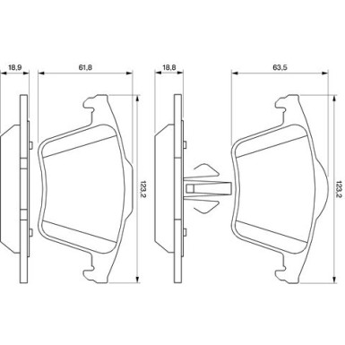 Bremsklötze | VOLVO XC90,XC60 | 0 986 494 102