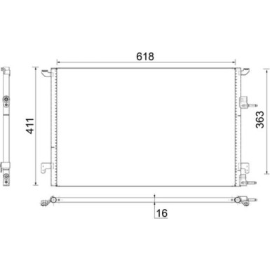 Kondensator, Klimaanlage BEHR AC 589 000S