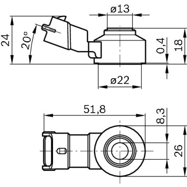Klopfsensor | OPEL,FIAT,PORSCHE,ALFA,LANCIA,JEEP | 0 261 231 173