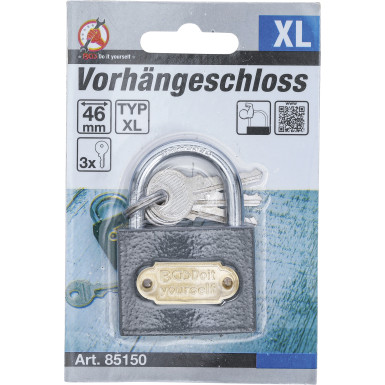 BGS Vorhängeschloss Typ XL 46 mm BGS Do it yourself 85150