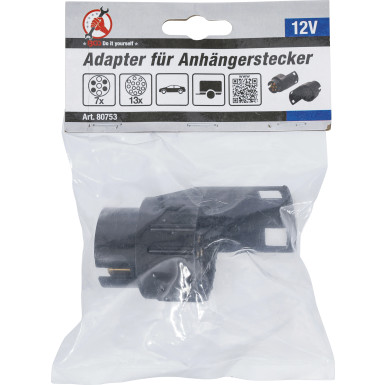 BGS Adapter für Anhängerstecker 12 V 7-polig auf 13-polig BGS Do it yourself 80753
