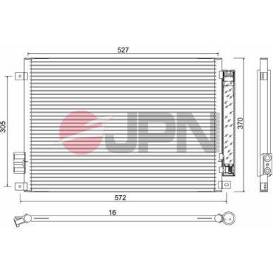 JPN Kondensator, Klimaanlage 60C9099-JPN