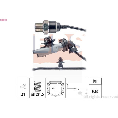 Druckschalter Made in Italy - OE Equivalent 1.800.199