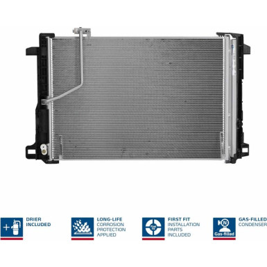 Kondensator PKW MERCEDES C-Klasse W204 07 FIRST FIT 940035