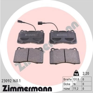 ZIMMERMANN Bremsbeläge