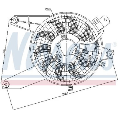 Kühlerlüfter PKW | HYUNDAI TERRACAN 2,9 D 01 | 85370