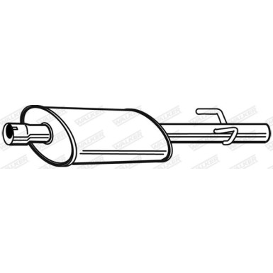 67 / Auspufftopf Mitte | MERCEDES Sprinter 2,3,4er CDI 04.00-05.06 | 22879