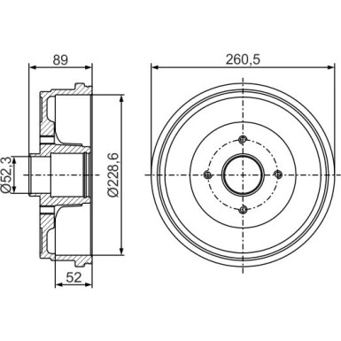 Bremstrommel | DACIA | 0 986 477 288 Bremstrommel | DACIA | 0 986 477 288