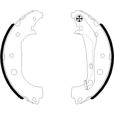 91081600 Bremsbackensatz