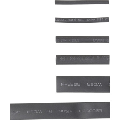 BGS Schrumpfschlauch-Sortiment schwarz 90-tlg BGS Do it yourself 88152