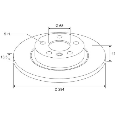 VALEO Bremsscheibe 672597 COATED