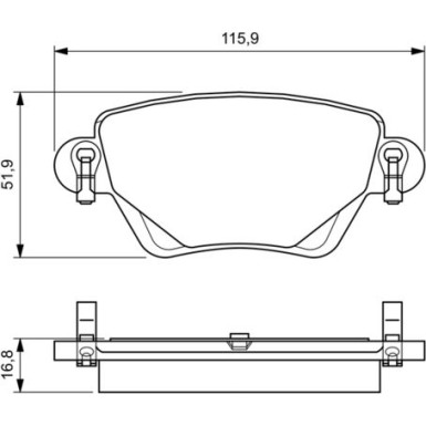 Bremsklötze | FORD,JAGUAR | 0 986 494 046