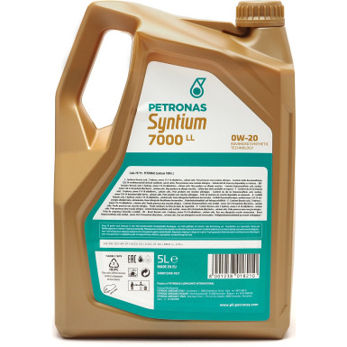 PETRONAS Syntium 7000 LL 0W-20 | 5 Liter | 70719M12EU