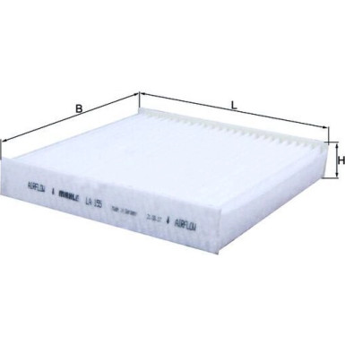 MAHLE Filter, Innenraumluft LA 155