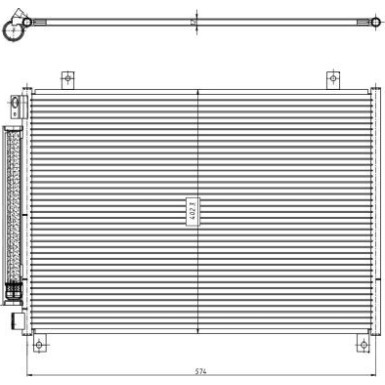 Kondensator, Klimaanlage EASY FIT 350461