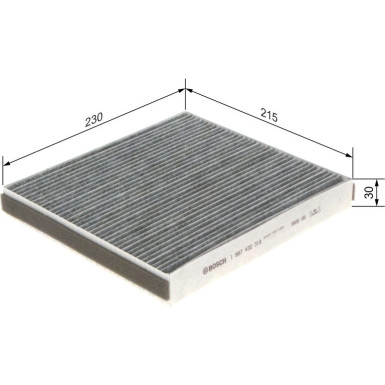 Aktivkohlefilter | LEXUS GS,LS,SC | 1987432319