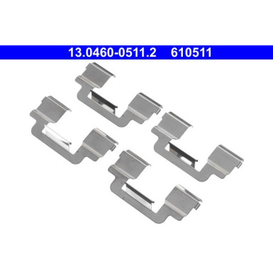 ZUBEHÖRSATZ, SCHEIBENBREMSBELAG | 13.0460-0511.2