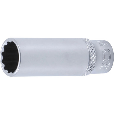 BGS Steckschlüssel-Einsatz Zwölfkant, tief | Antrieb Innenvierkant 6,3 mm (1/4"""") | SW 12 mm | 10712