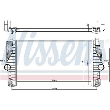 Ladeluftkühler PKW VW TRANSPORTER 2.5 TDI 98 FIRST FIT 96755