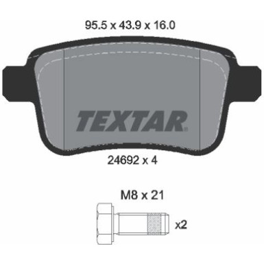 Bremsbelagsatz Db T. Citan 1.2-1.5 Cdi 12 | 2469204