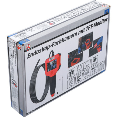 BGS Endoskop-Farbkamera mit TFT-Monitor Kamerakopf Ø 5,5 mm BGS Do it yourself 63217