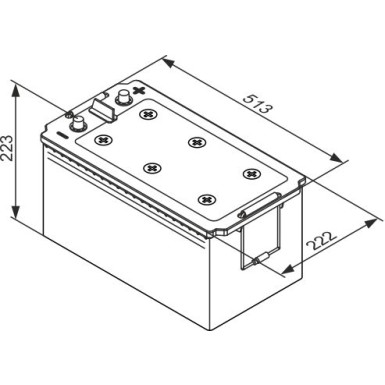 TE 077 BOSCH | NKW-Batterie EFB | 12V 190Ah 1050A | 0 092 TE0 777