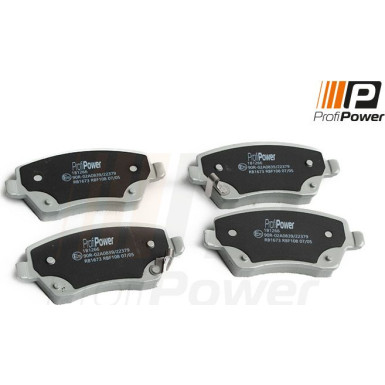 PROFIPOWER Bremsbelagsatz, Scheibenbremse 1B1266