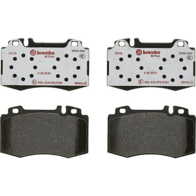 BREMBO Bremsklötze Xtra VA | MERCEDES C, E-Klasse 00-12 | P 50 053X BREMBO Bremsklötze Xtra VA | MERCEDES C, E-Klasse 00-12 | P 50 053X